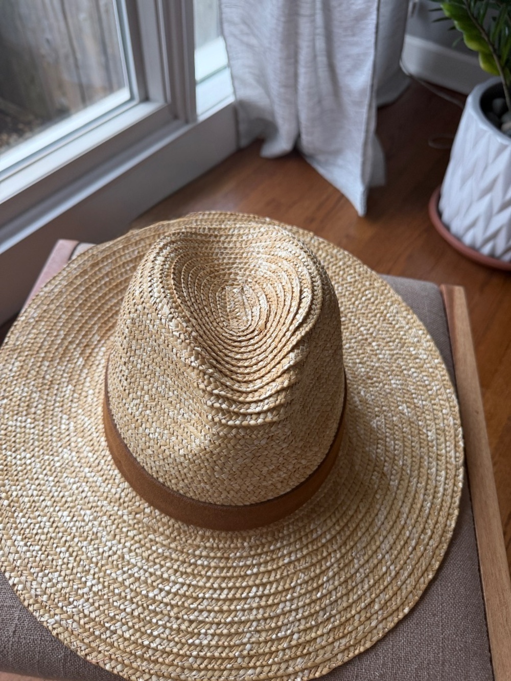Gigi Pip Isla straw fedora hat NWT